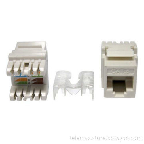 Cat 6 Keystone Jack, 180 Degree Dual IDC 3U''New